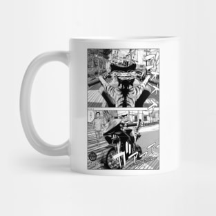 Under Ninja - Cat on bike Mug